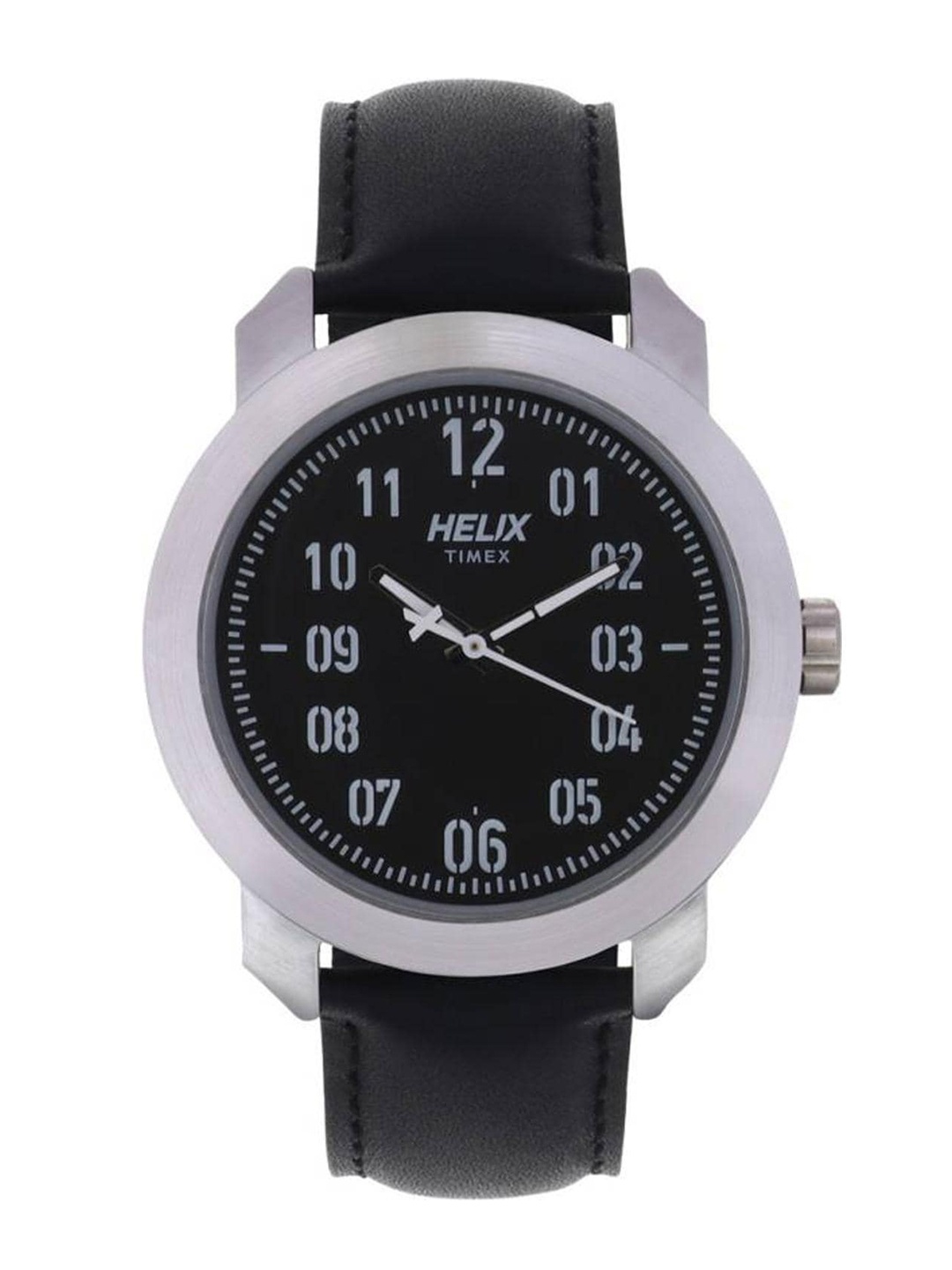 

Helix Men Printed Dial Leather Straps Analogue Watch TW036HG02, Black