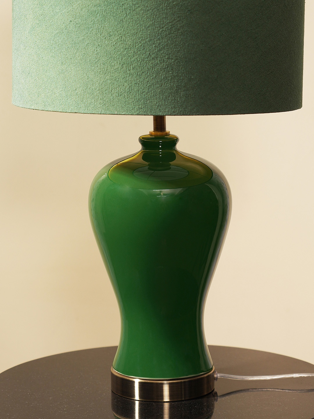 

Pure Home and Living Green Ceramic Table Lamp