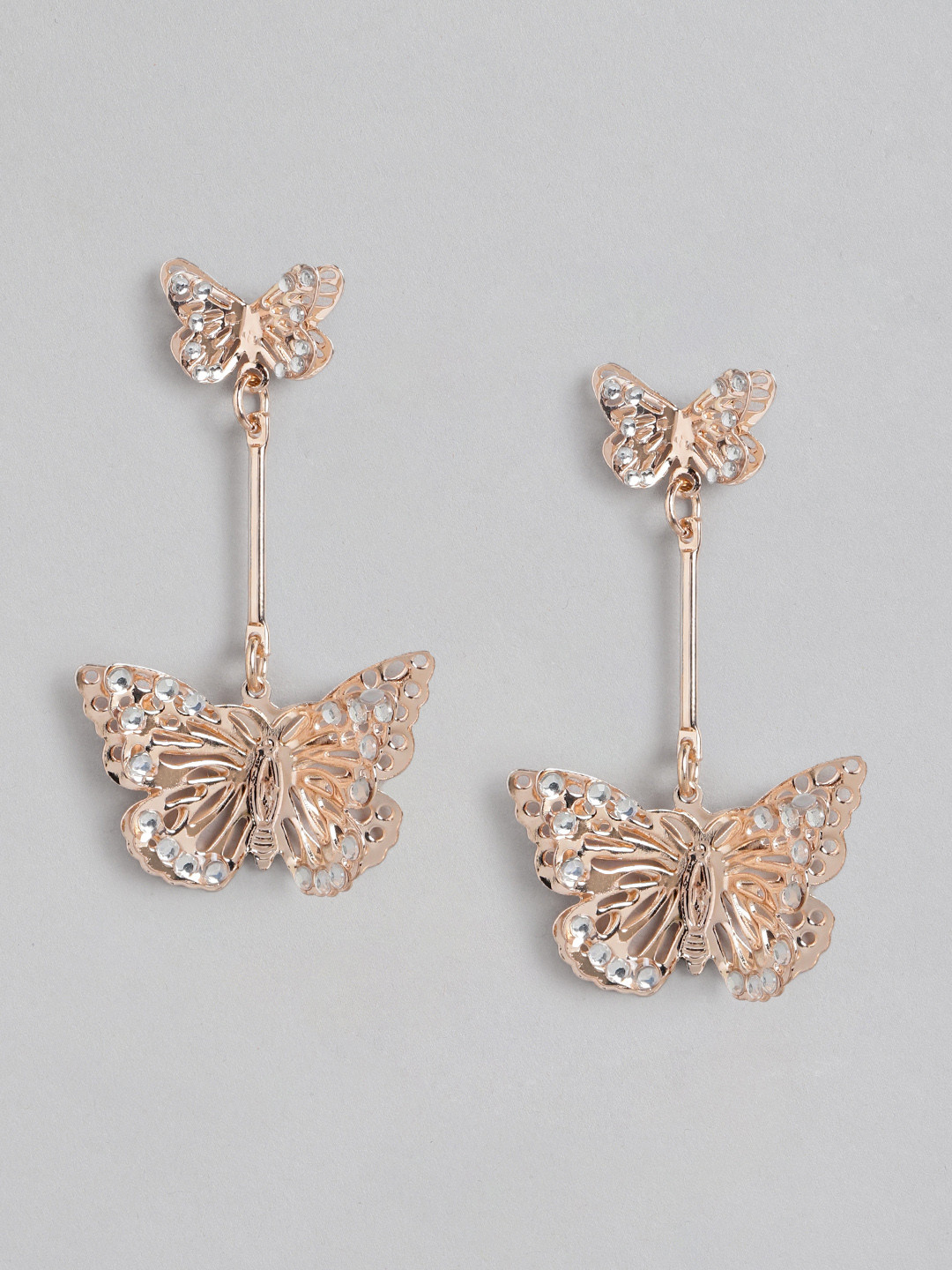 

Forever New Gold-Plated Animal Shaped Drop Earrings, Rose gold