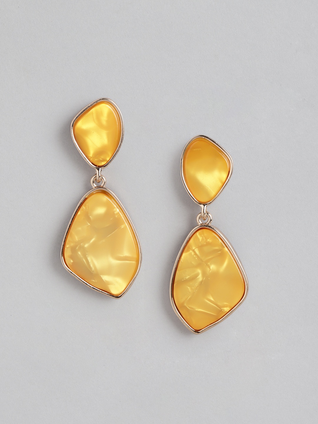 

Forever New Geometric Drop Earrings, Yellow