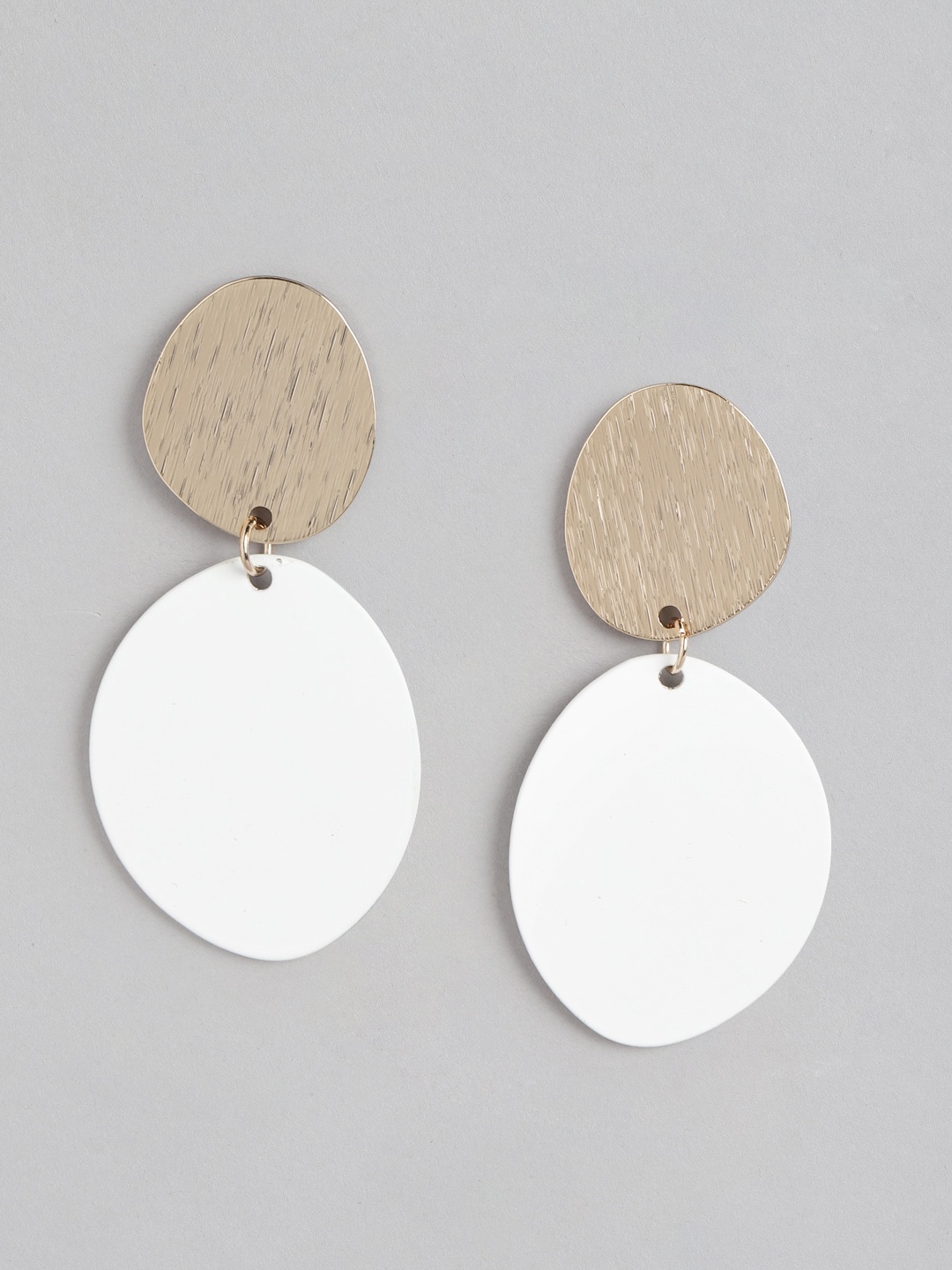 

Forever New Geometric Drop Earrings, White