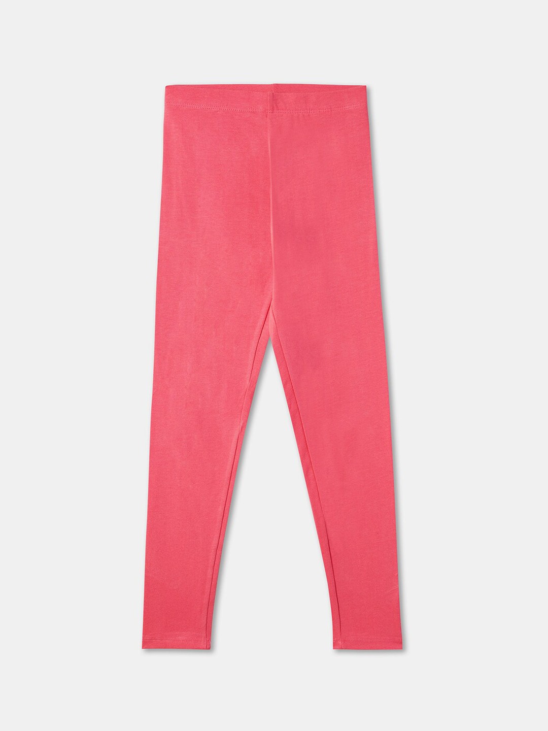 

R&B Girls Ankle Length Cotton Leggings, Pink