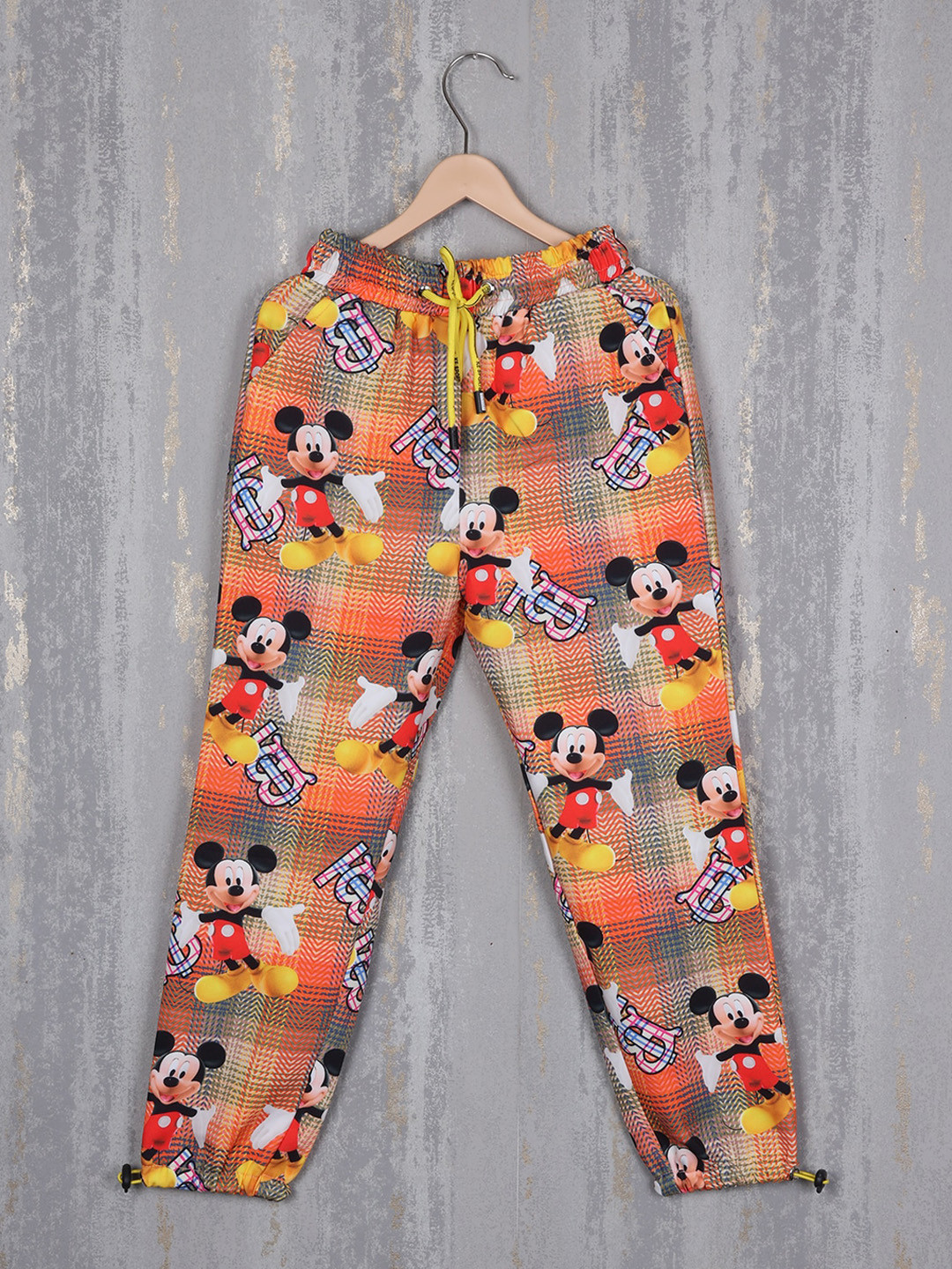 

Albion Girls Relaxed Mickey Mouse Printed Trousers, Orange