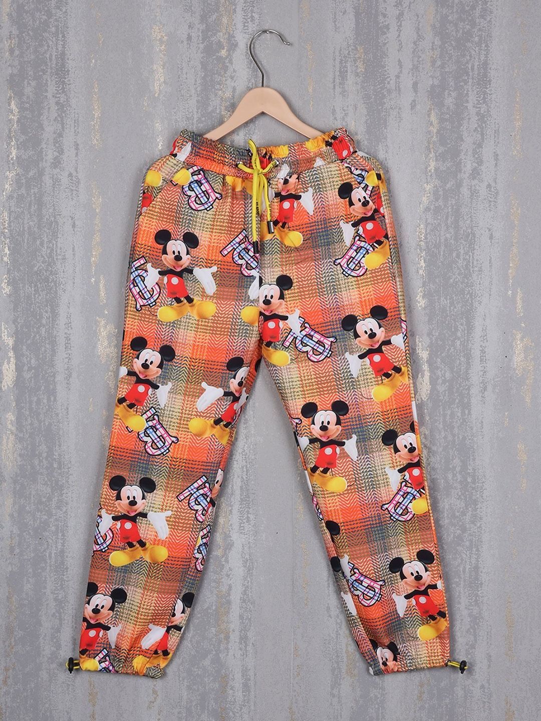 

Albion Girls Graphic Printed Cotton Relaxed Joggers, Orange