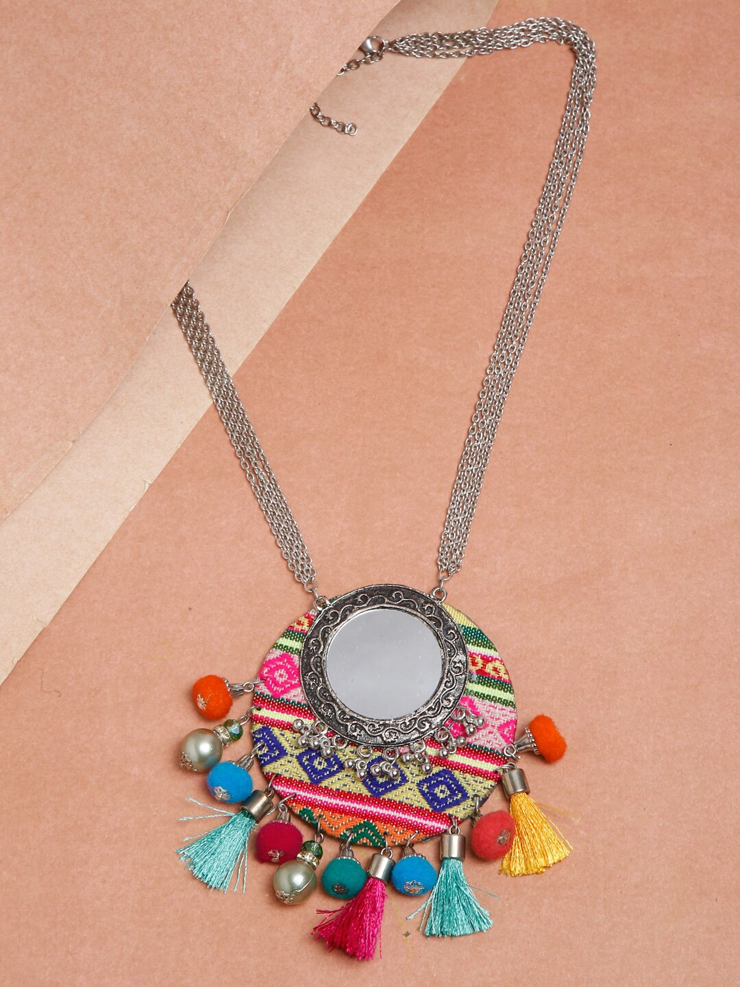 

SAKA DESIGNS Oxidised Statement Necklace, Silver