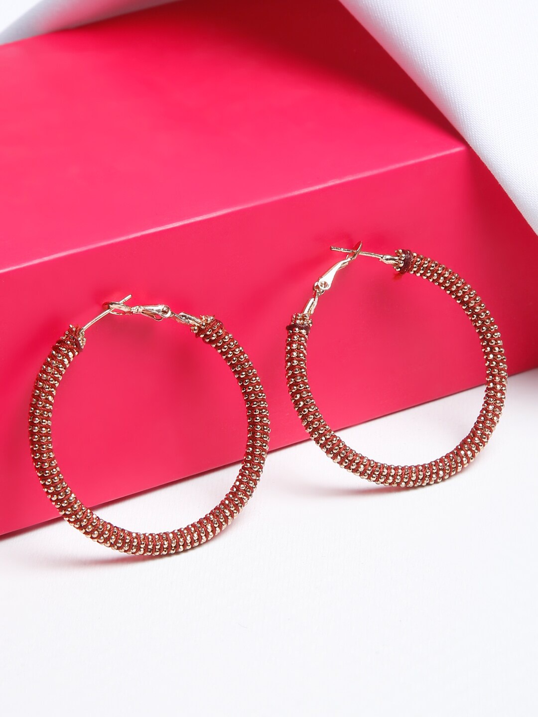 

SAKA DESIGNS Circular Hoop Earrings, Rose gold