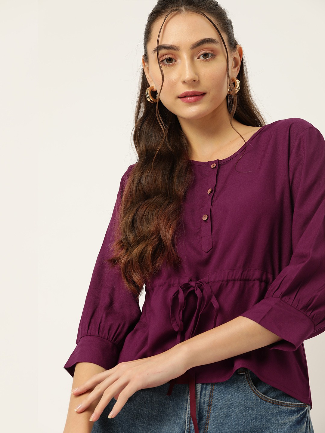 

DressBerry Solid Top, Purple