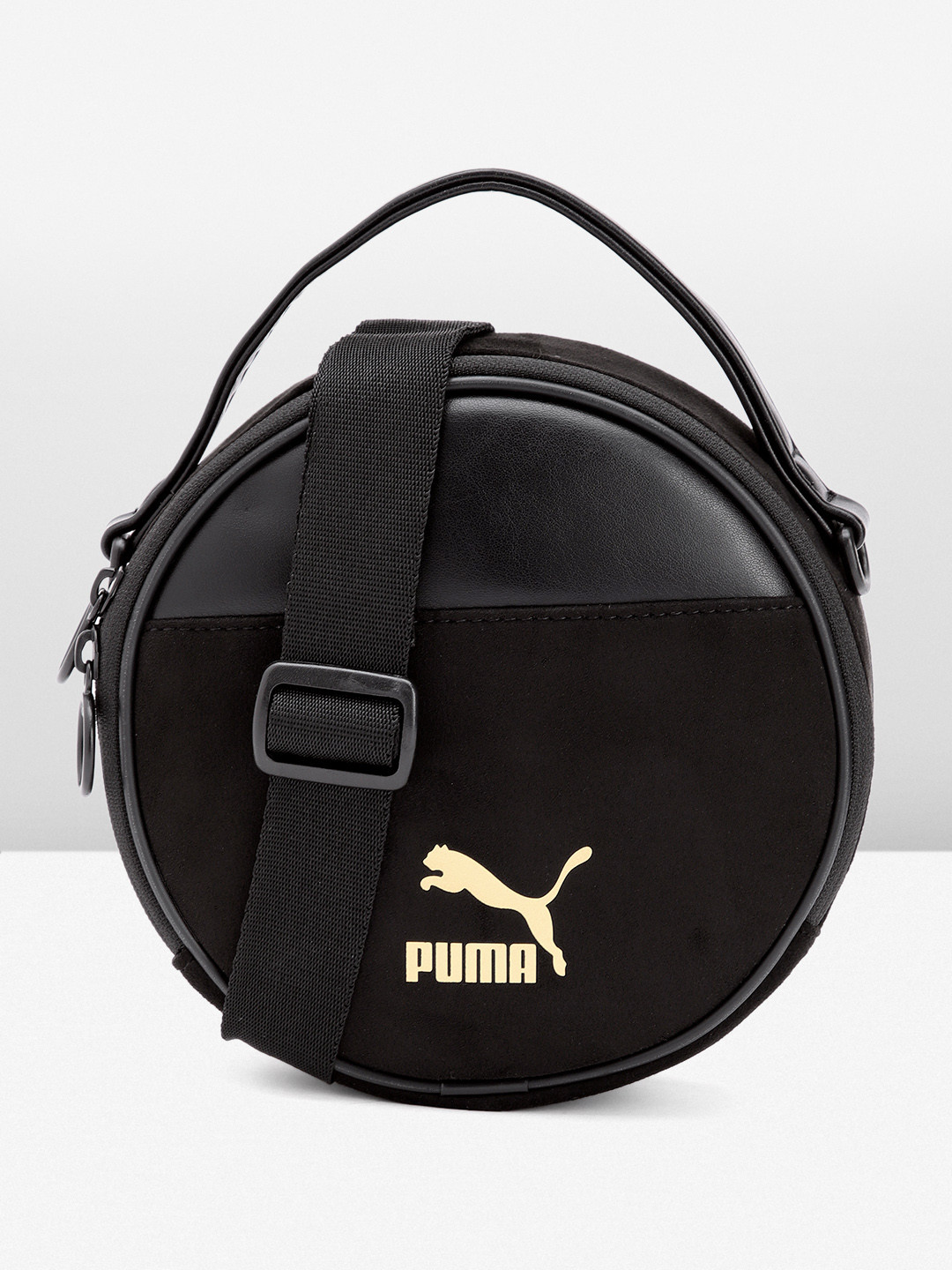 

Puma Women Brand Logo Printed Sling Bag, Black