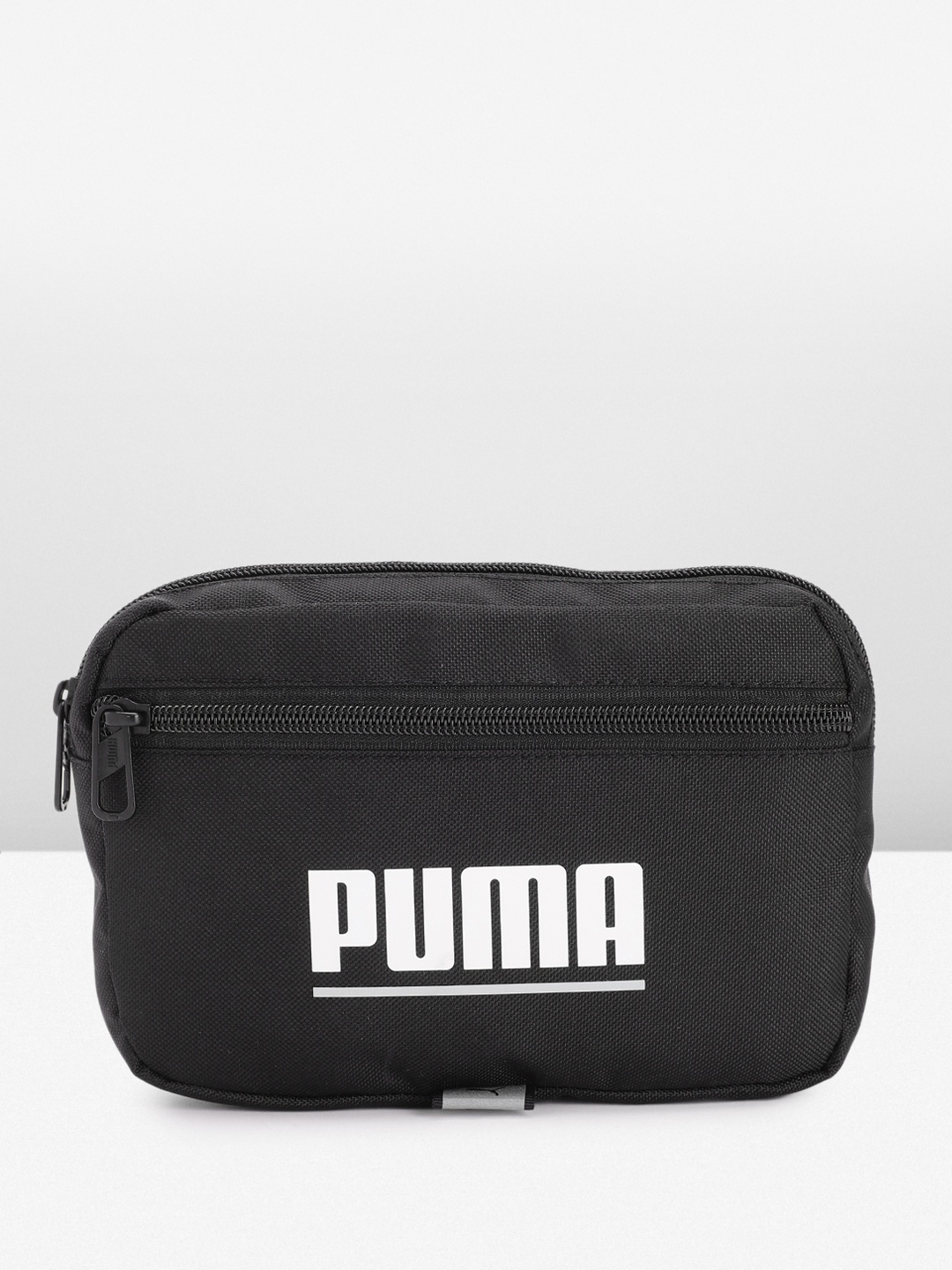 

Puma Plus Brand Logo Printed Waist Bag, Black