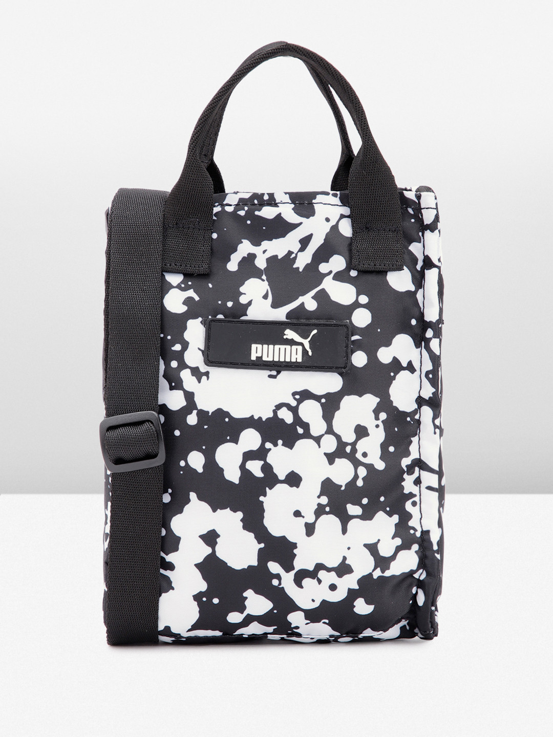 

Puma Women Core Pop X Printed Sling Bag, Black