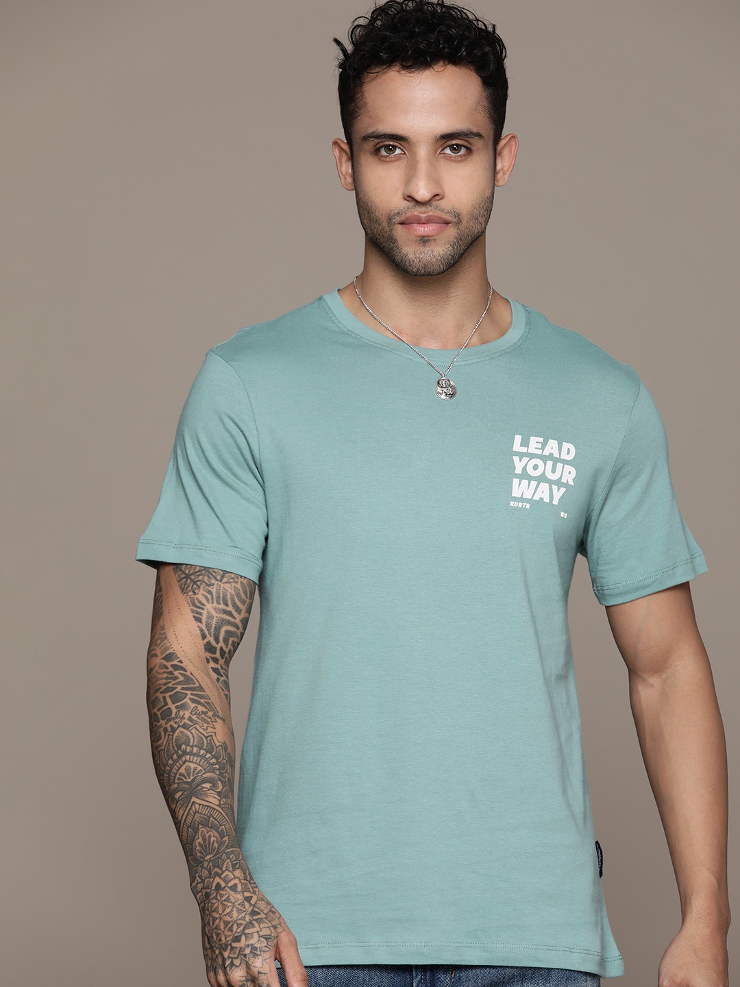 

The Roadster Lifestyle Co. Pure Cotton T-shirt, Blue