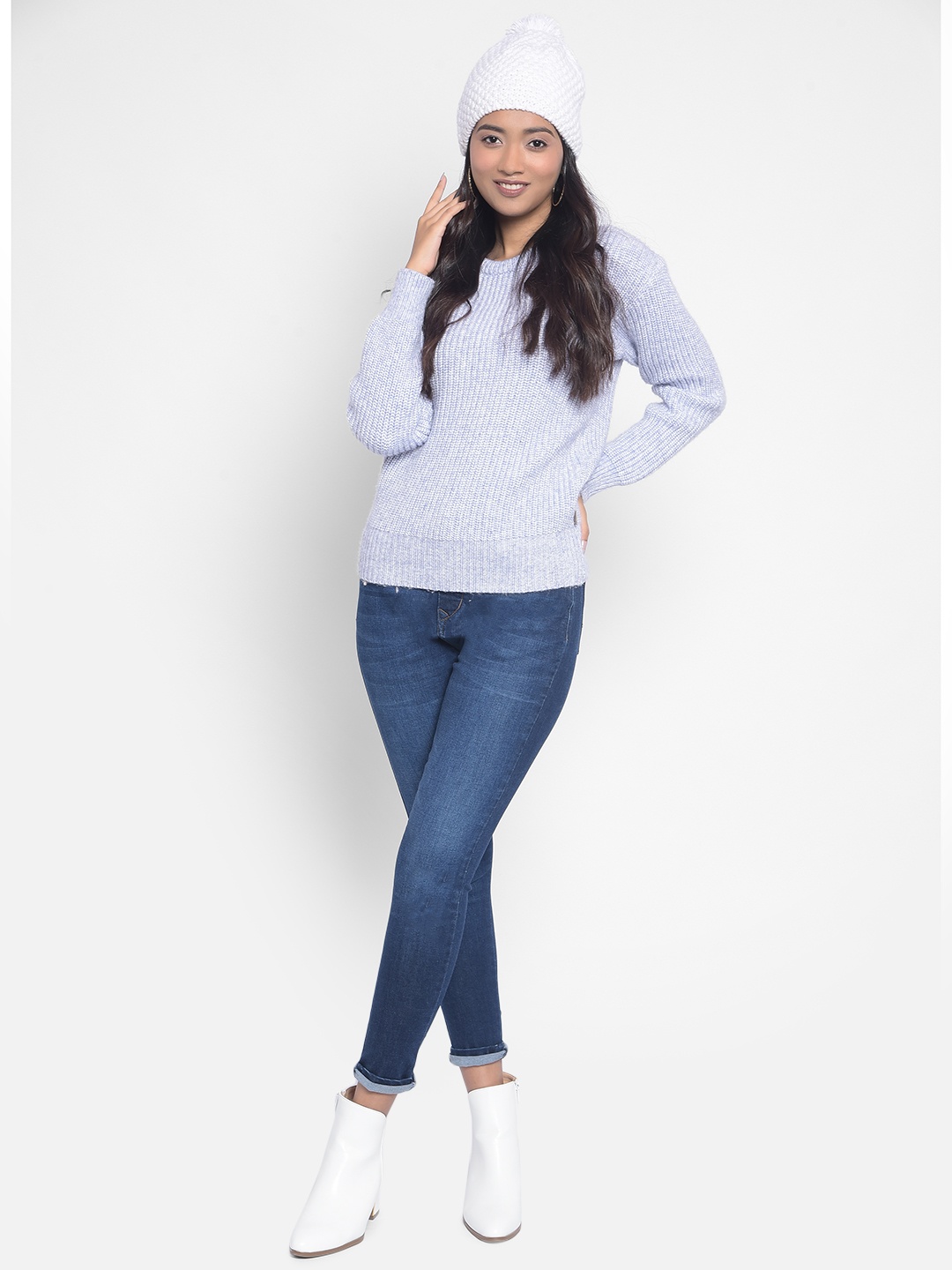 

Crimsoune Club Self Design Round Neck Pullover, Purple