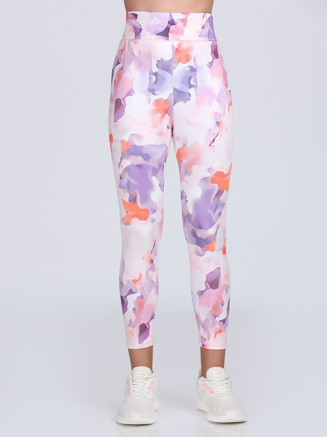

BRACHY Abstract Printed Cropped Rapid-Dry Tights, Lavender