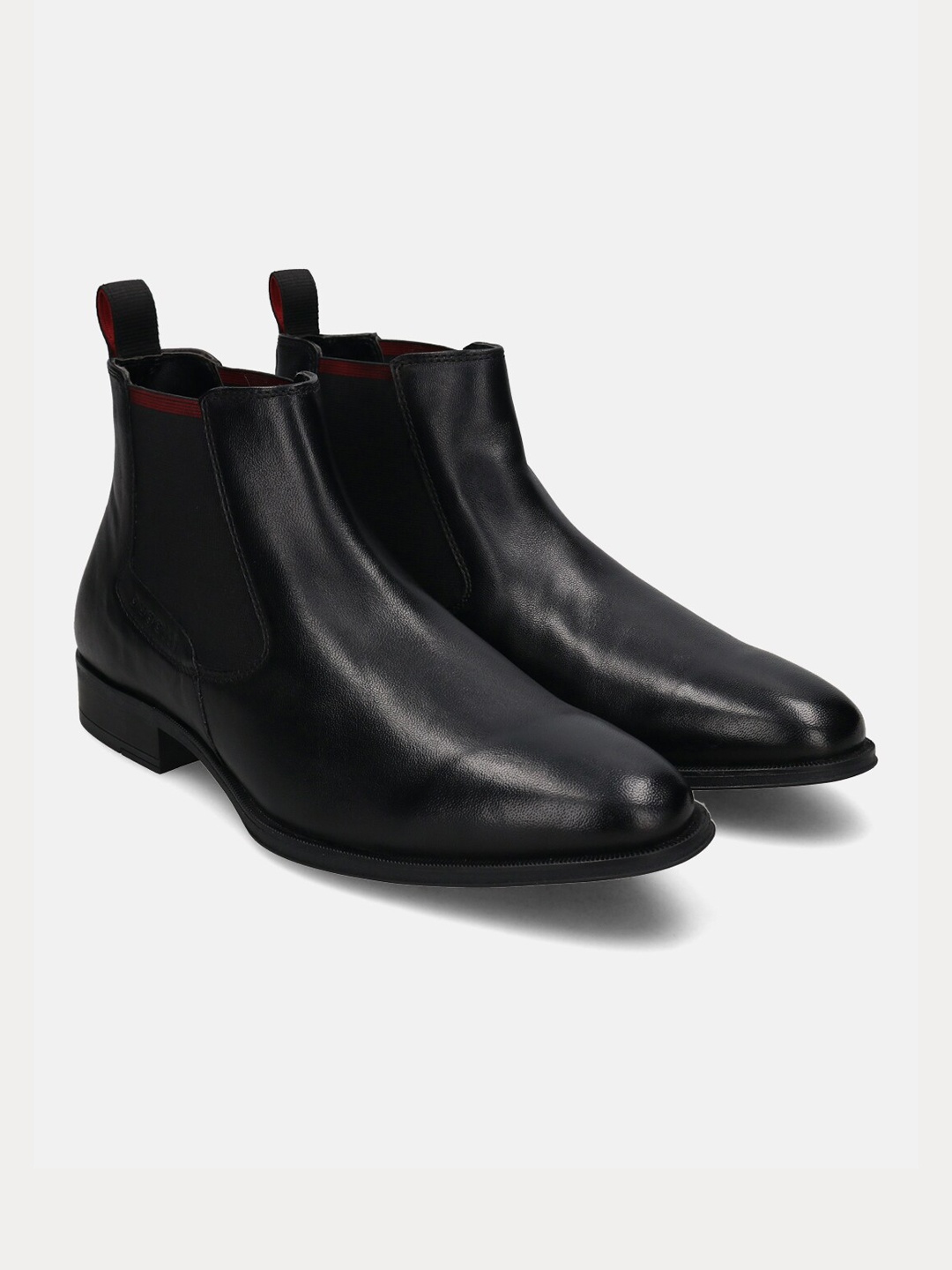 

Bugatti Men Zavinio Leather Mid-Top Chelsea Boots, Black