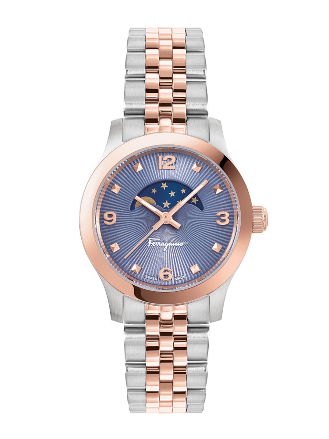 

Ferragamo Women Stainless Steel Bracelet Style Straps Analogue Watch SFMN00322, Blue