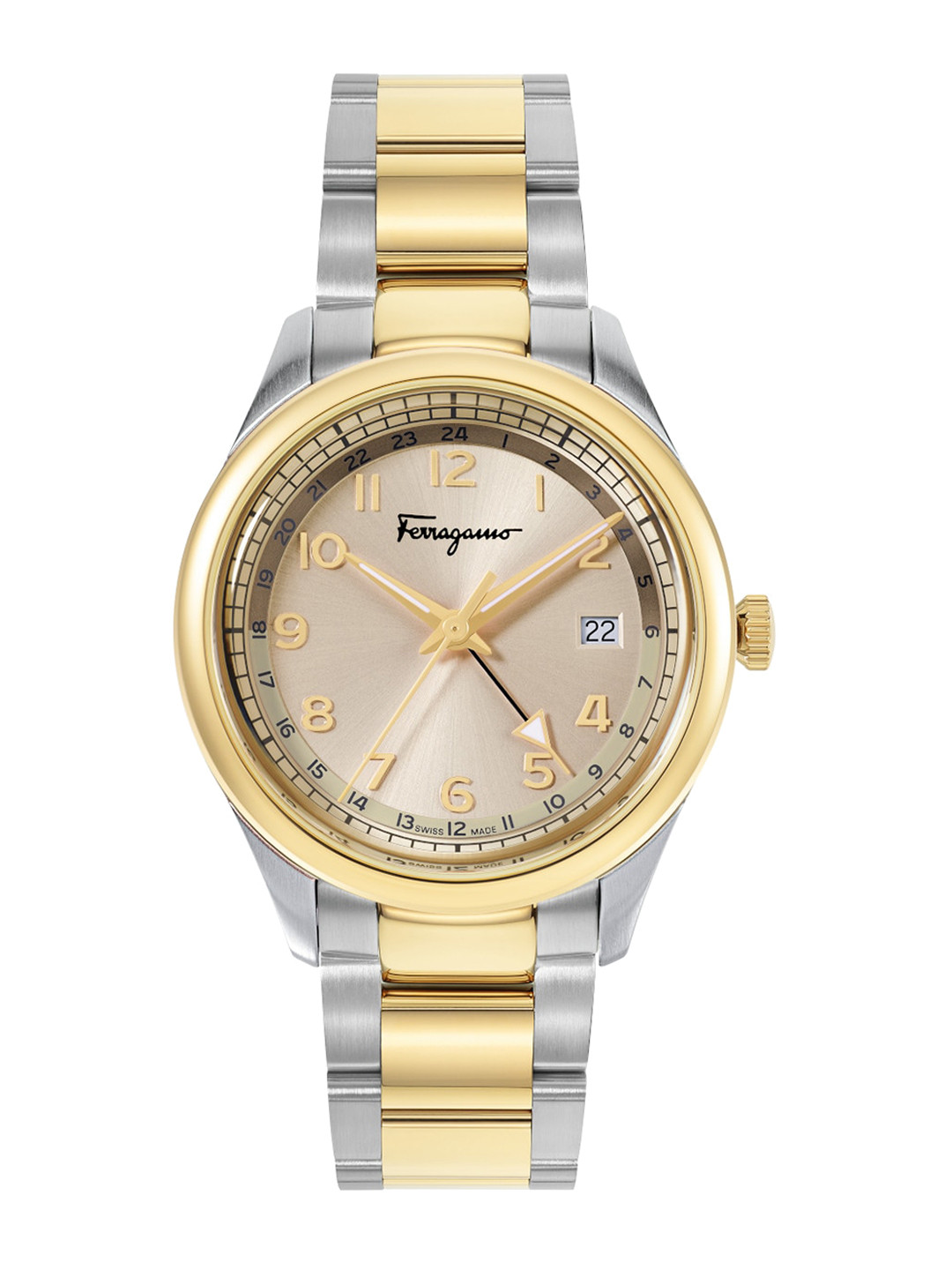 

Ferragamo Men Bracelet Style Straps Analogue Watch-SFMU00422, Rose gold