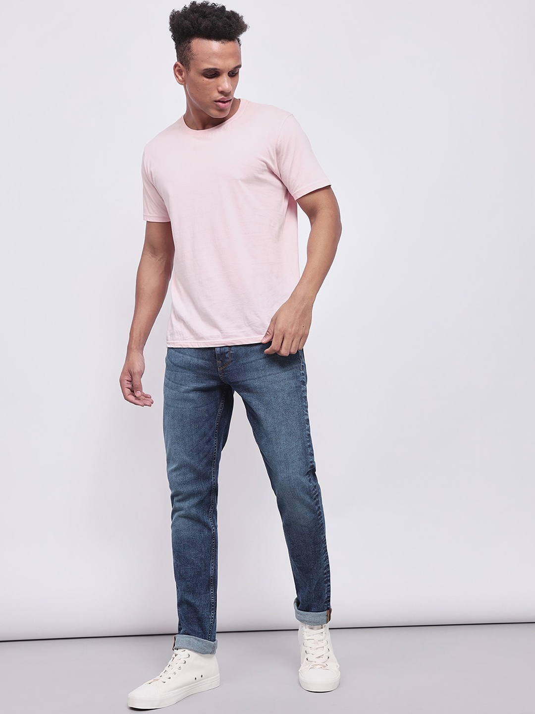 

Lee Men Bruce Skinny Fit Heavy Fade Clean Look Stretchable Jeans, Blue