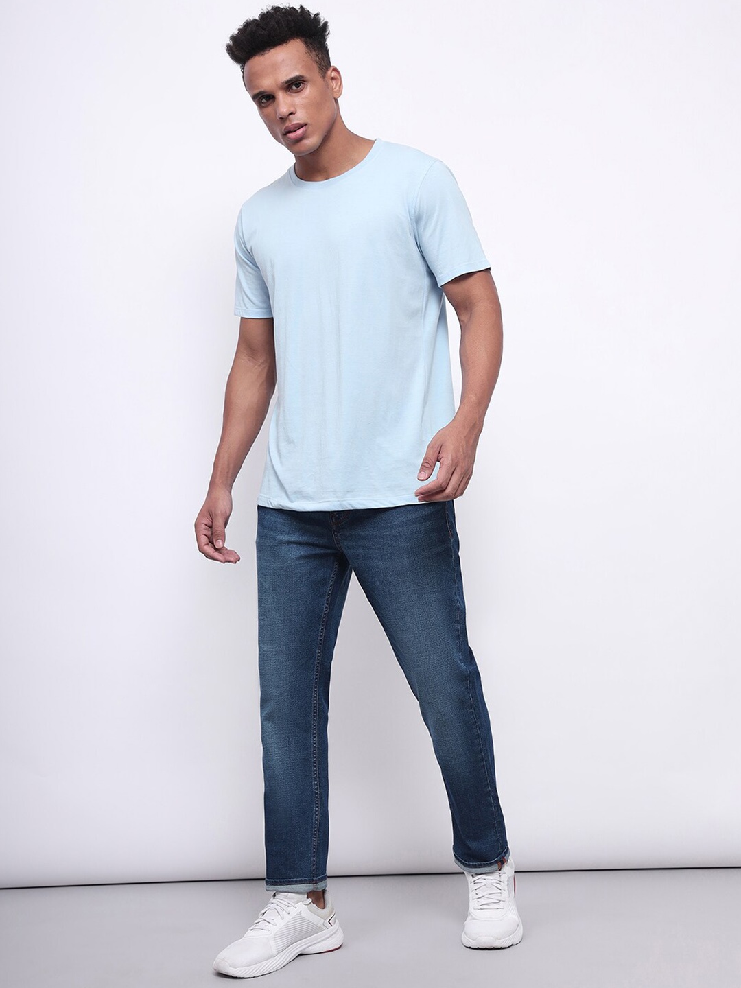

Lee Men Slim Fit Light Fade Clean Look Stretchable Jeans, Blue