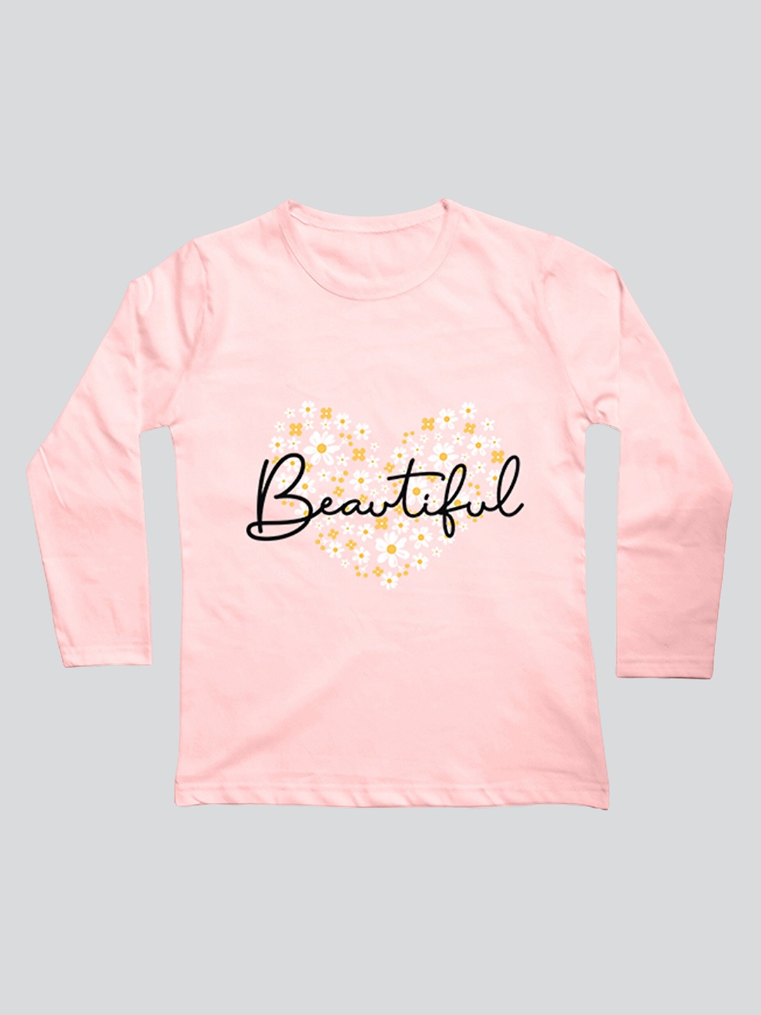 

Mojua Girls Bio Finish Graphic Printed Cotton T-Shirt, Pink