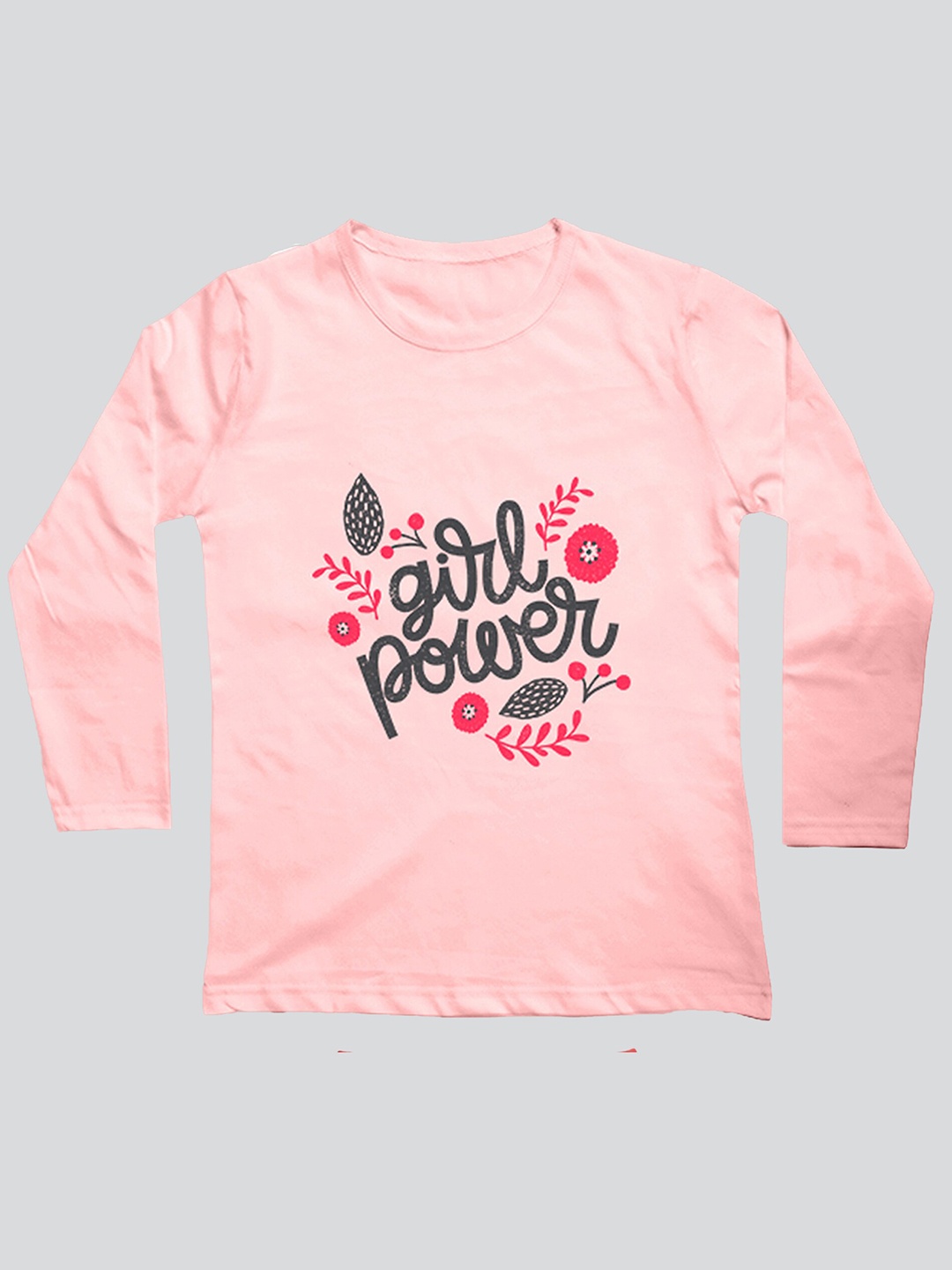 

Mojua Girls Bio Finish Graphic Printed Cotton T-Shirt, Pink