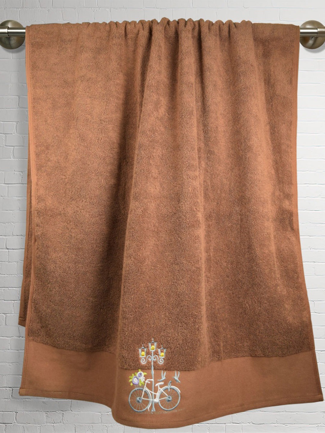 

RANGOLI Brown 540 GSM Pure Cotton Soft Bath Towels
