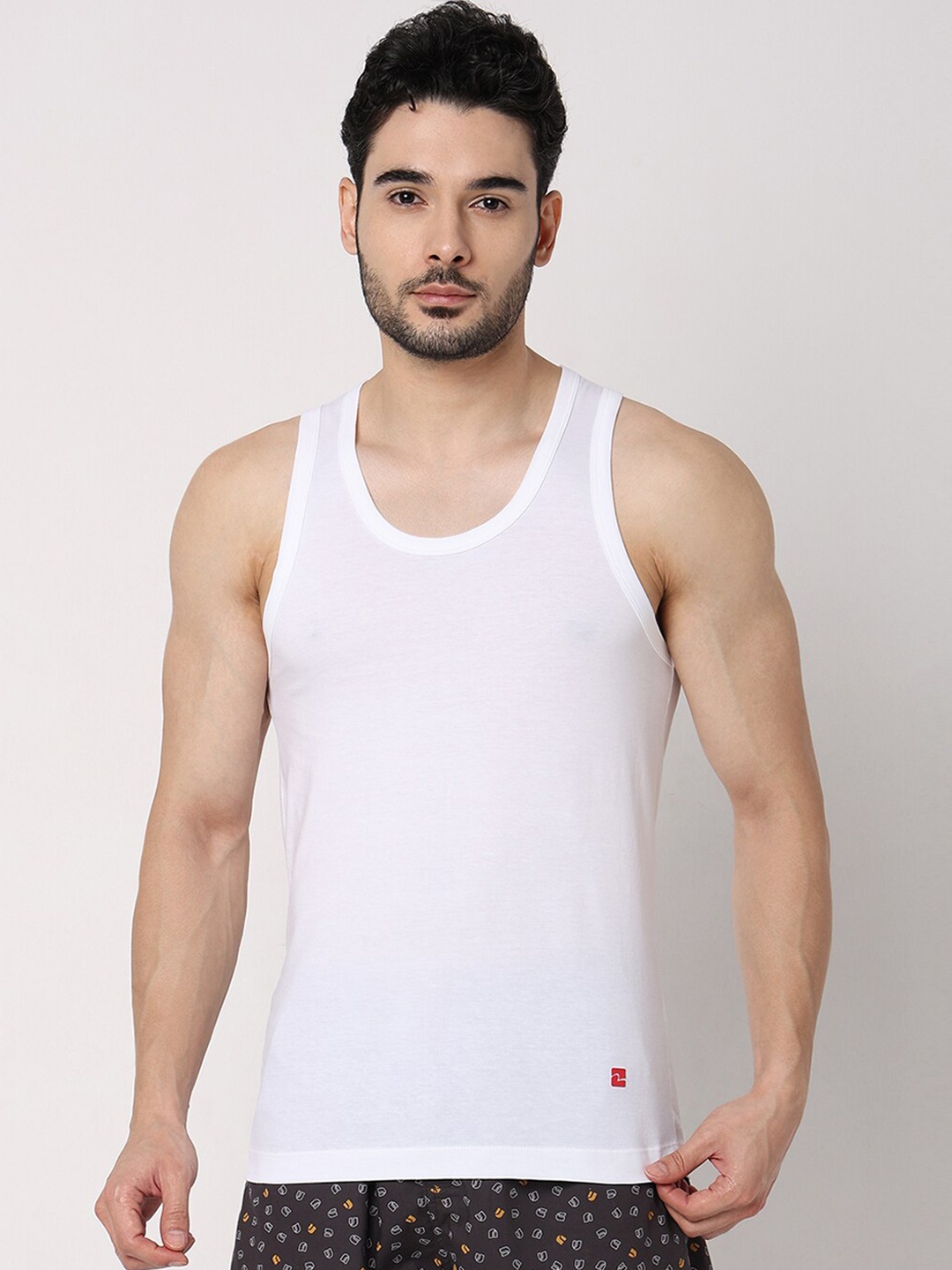 

UnderJeans by Spykar Sleeveless Innerwear Vest, White