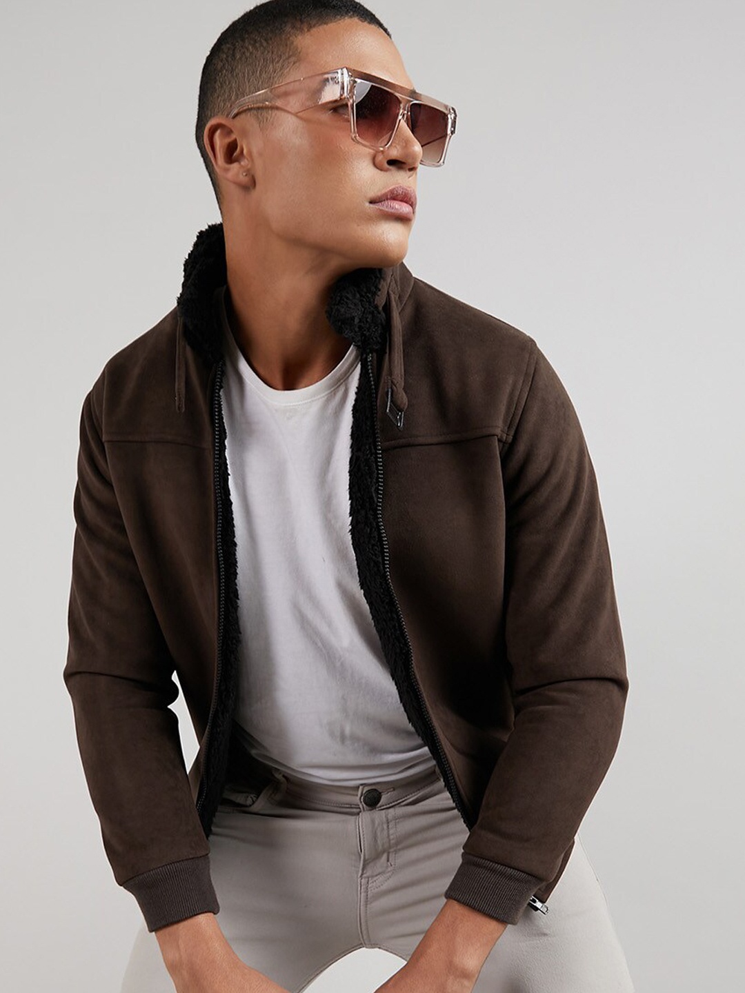 

Campus Sutra Brown Windcheater Sporty Jacket
