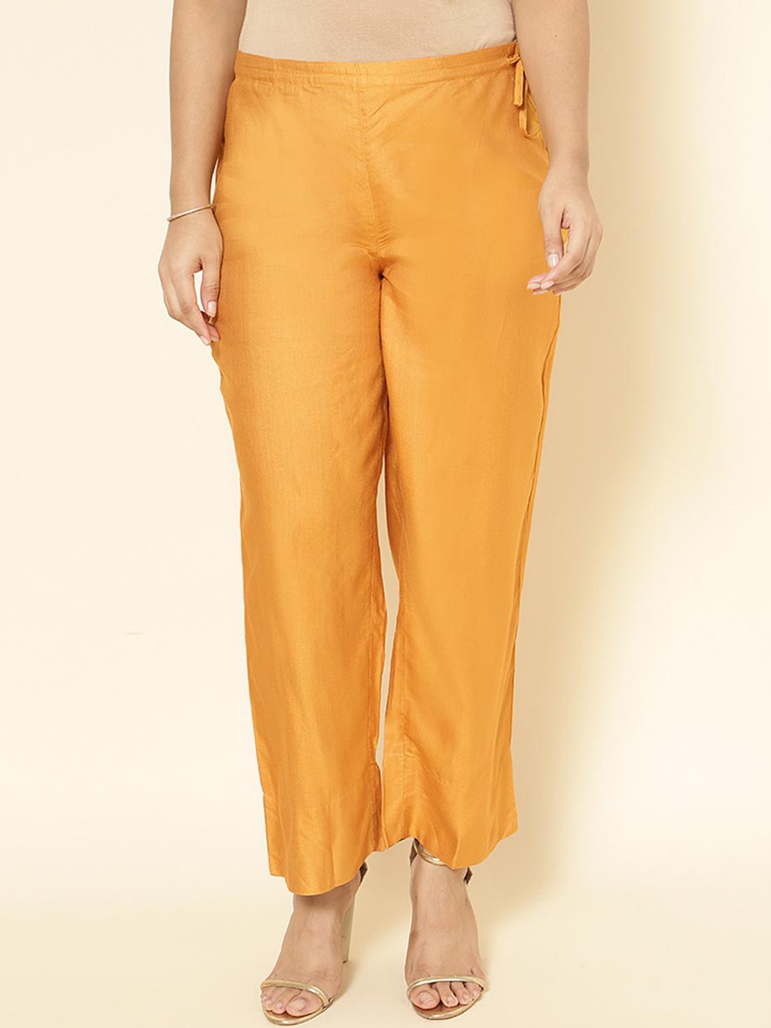 

Fabindia Women Parallel Trousers, Mustard