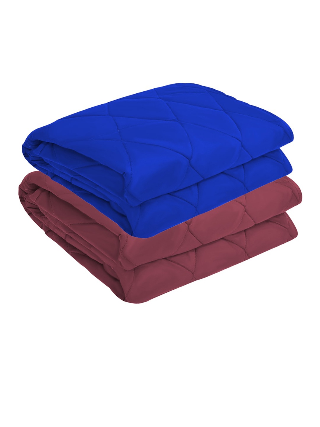 

Adbeni Kids 2 Pcs Blue & Maroon Quilted 210 GSM Waterproof Mattress Protectors