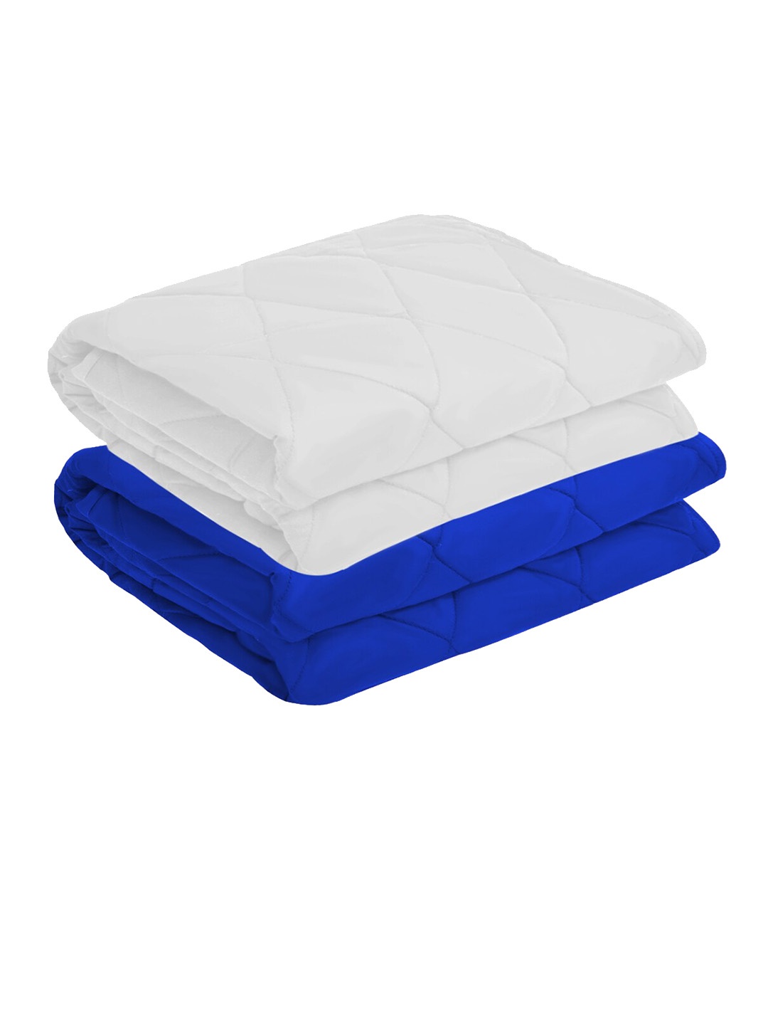 

Adbeni Kids 2 Pcs Blue & White 210 GSM Waterproof Medium Mattress Protector