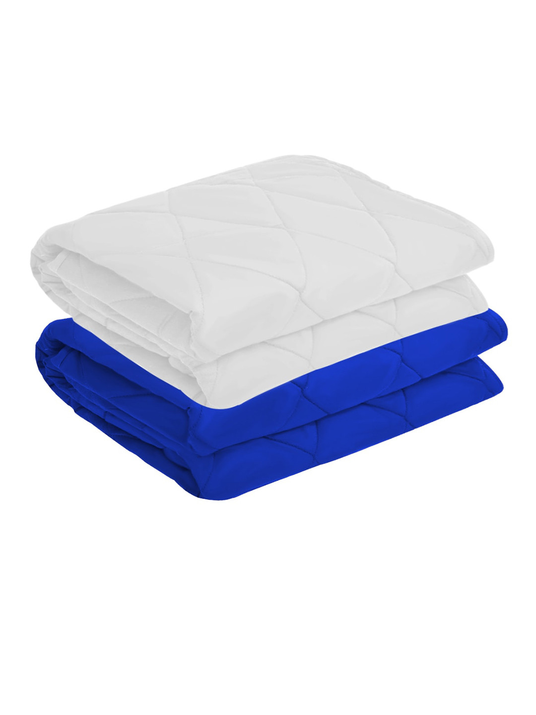 

Adbeni Kids 2 Pcs Blue & White 210 GSM Waterproof Large Mattress Protectors