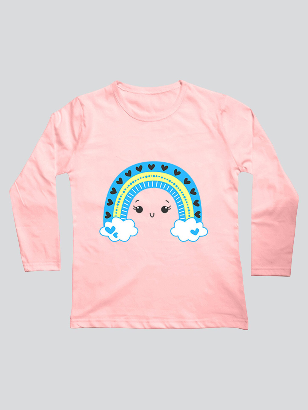 

Mojua Girls Bio Finish Graphic Printed Cotton T-Shirt, Pink