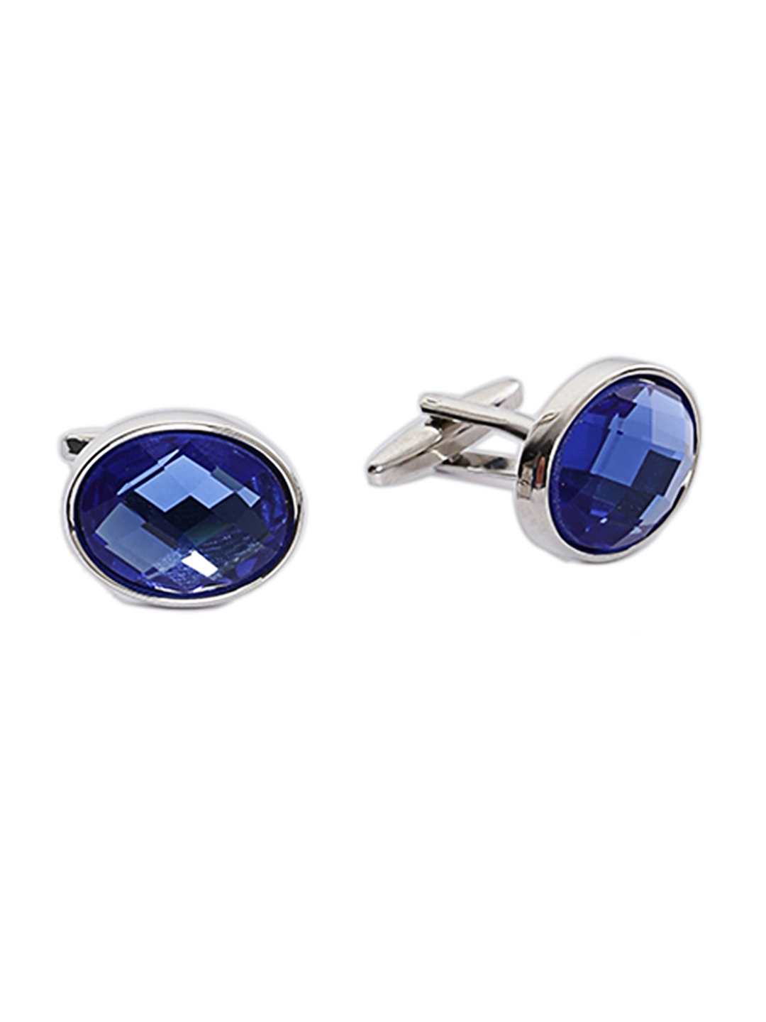 

Alvaro Castagnino Navy Blue and Blue, Cufflinks & Pocket Square Set