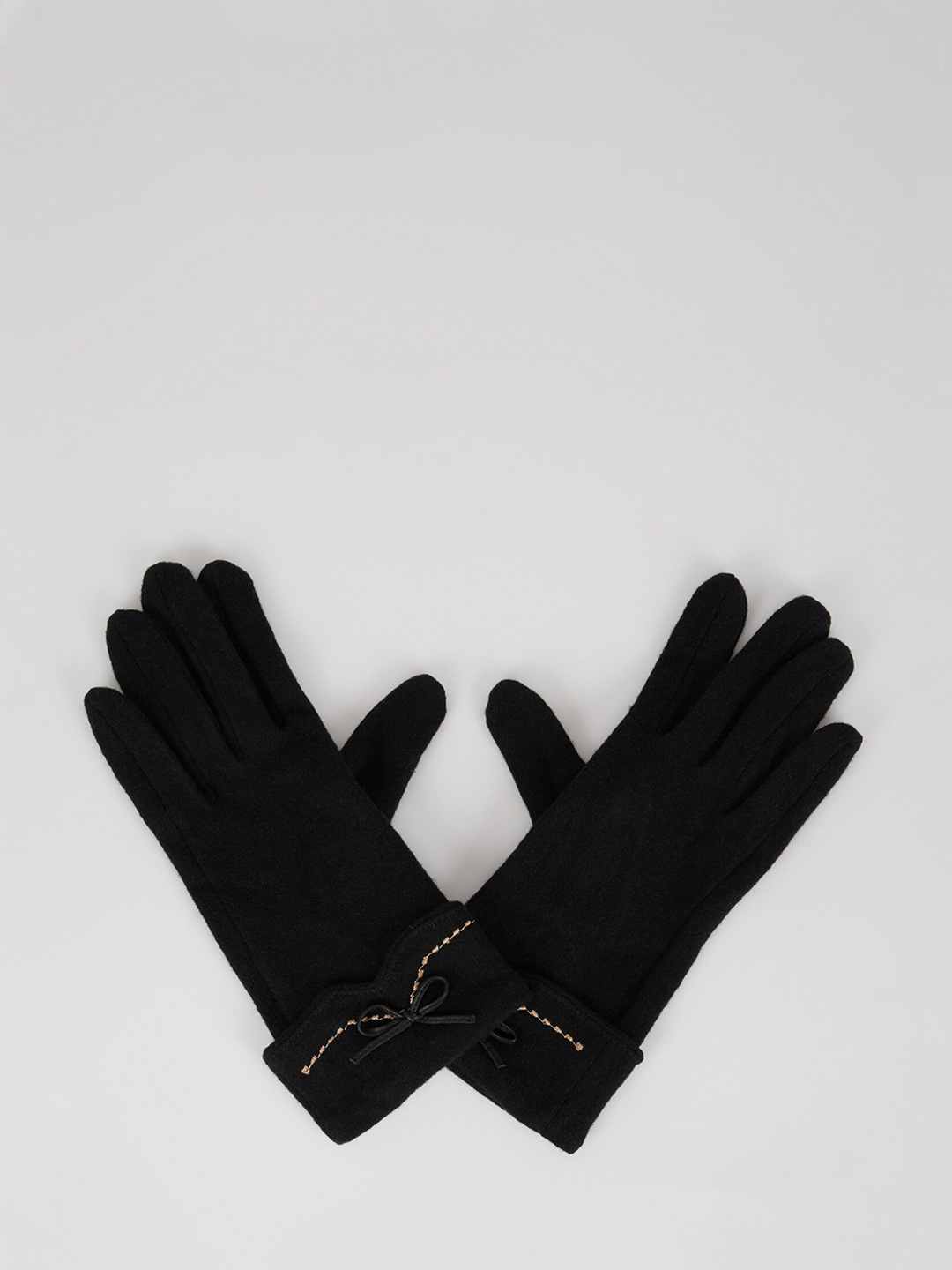 

DeFacto Women Knitted Hand Gloves, Black