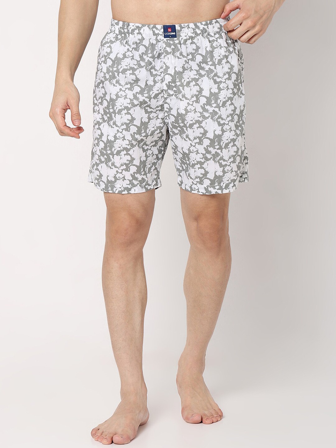 

UnderJeans by Spykar Abstract Printed Boxers UJNPBX0059052, White