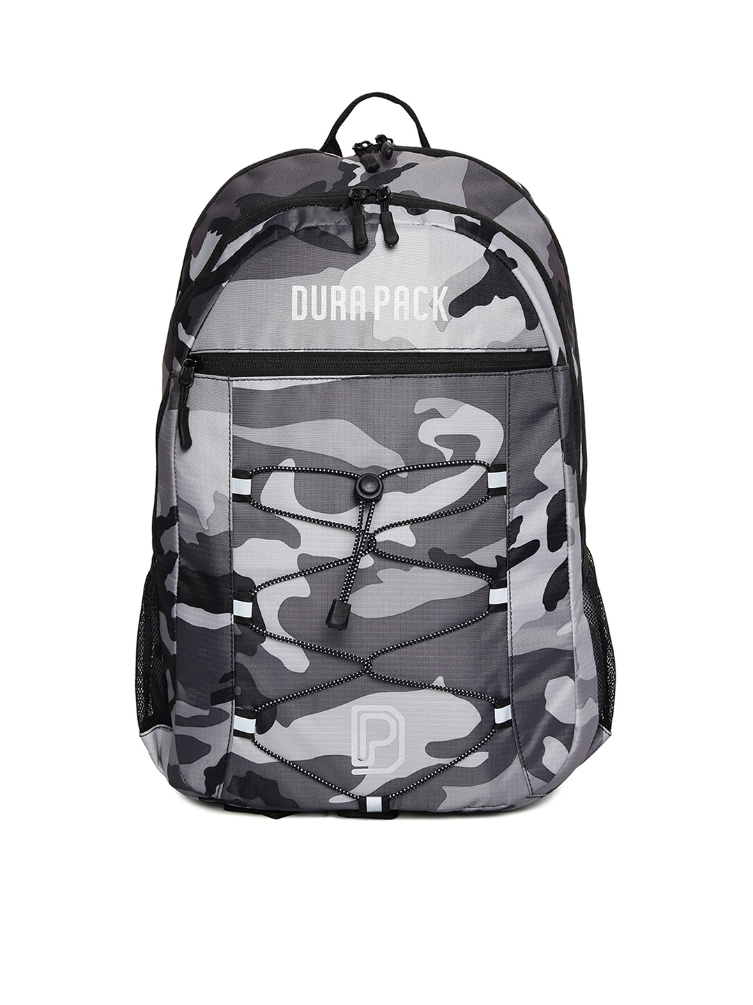 

Durapack Unisex Grey & Multicoloured Solid Laptop Backpack