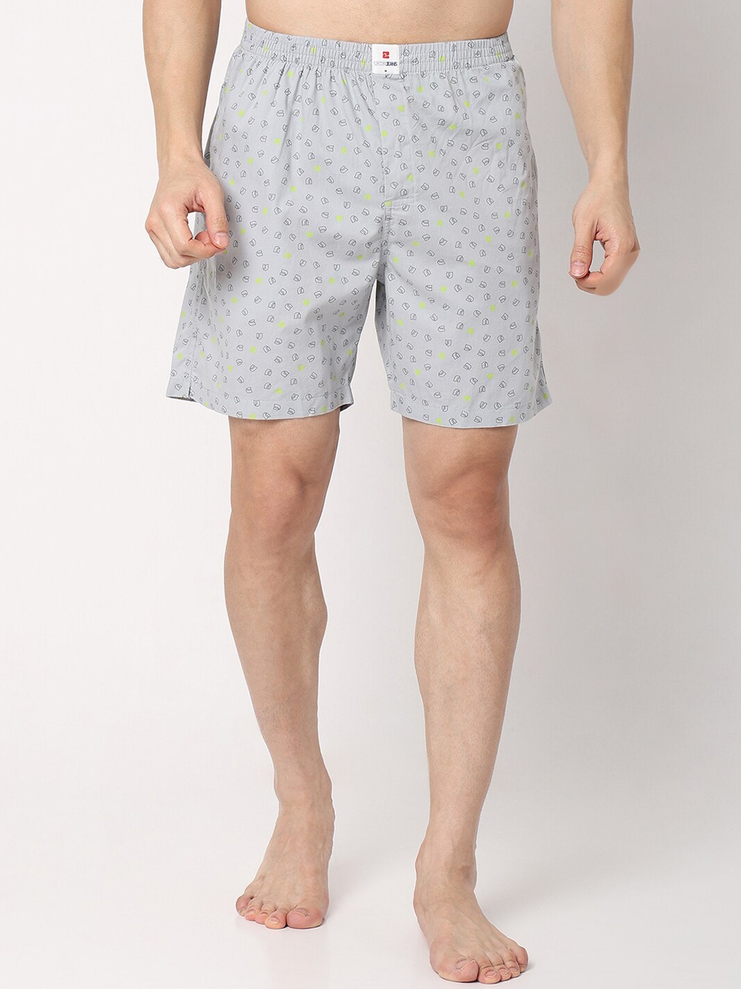 

UnderJeans by Spykar Conversational Printed Boxers UJNPBX0059037A, Blue