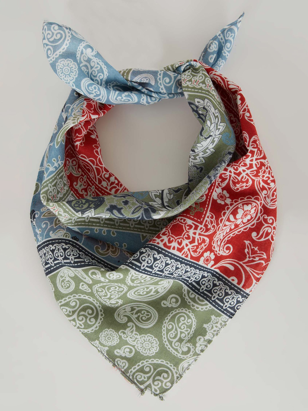 

DeFacto Women Printed Pure Cotton Scarf, Green