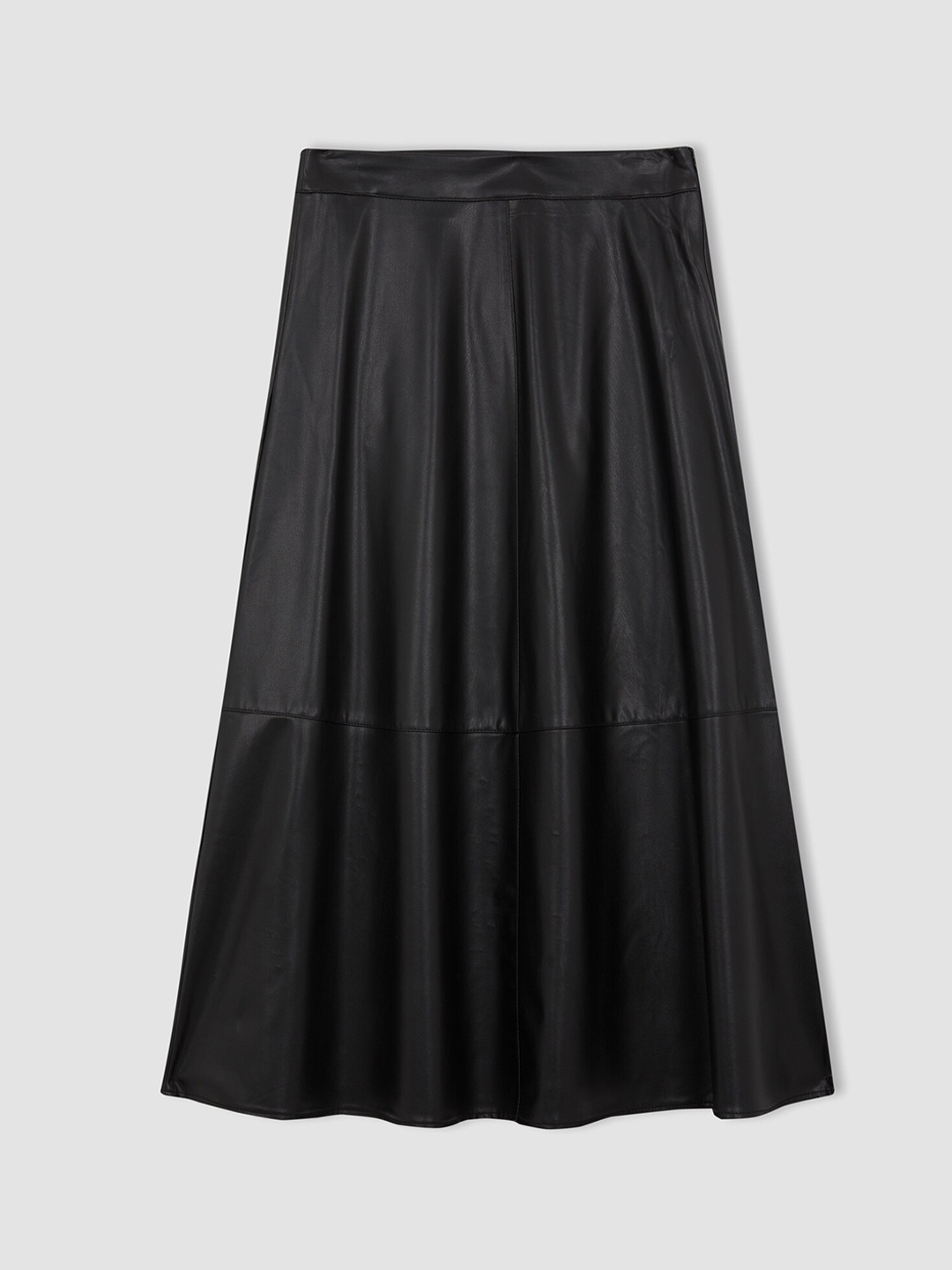 

DeFacto Flared A-Line Midi Skirt, Black
