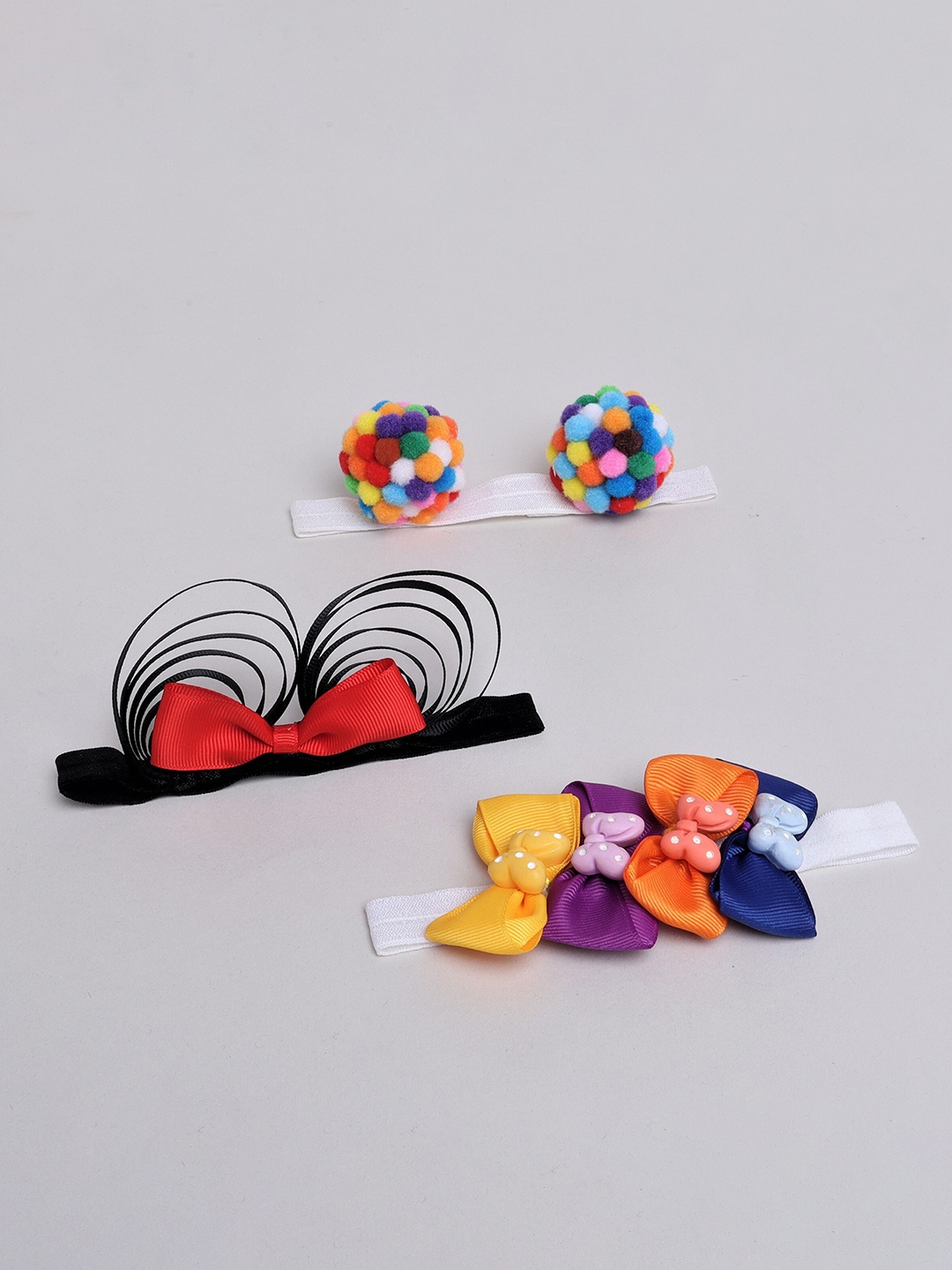 

TIPY TIPY TAP Girls Set Of 3 Embellished Hairband, Red