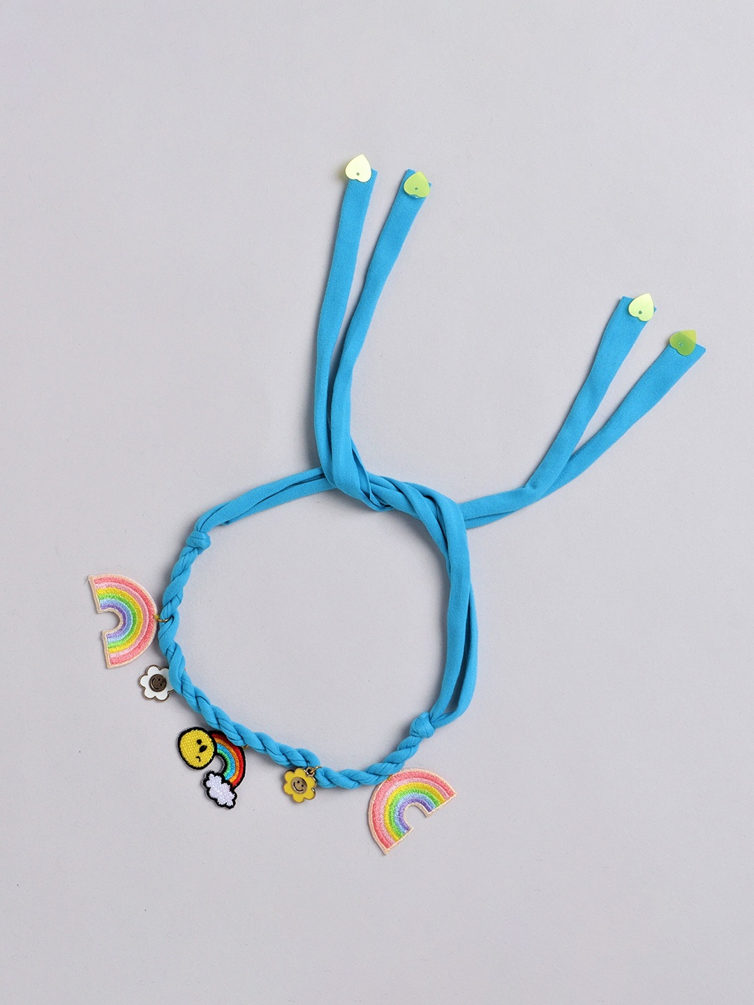 

TIPY TIPY TAP Girls Braided Charms Hairband, Blue