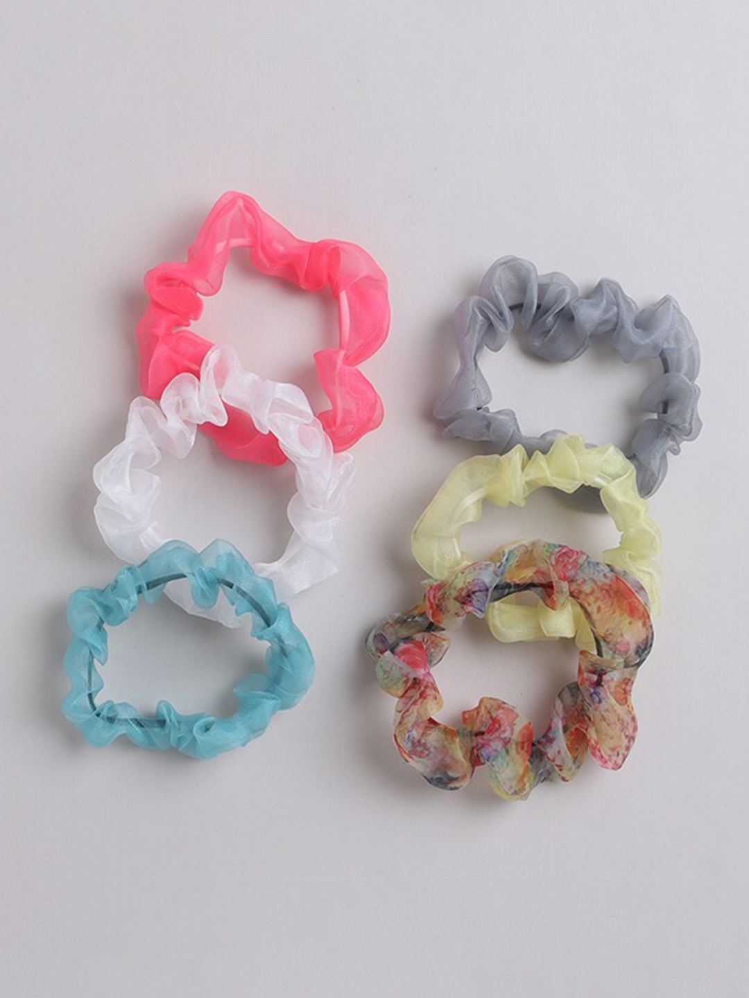 

TIPY TIPY TAP Girls Set Of 6 Ponytail Holders, White