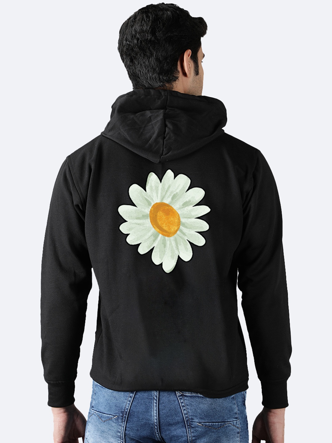 

Mad Over Print Floral Printed Hooded Fleece Sweatshirt, Black