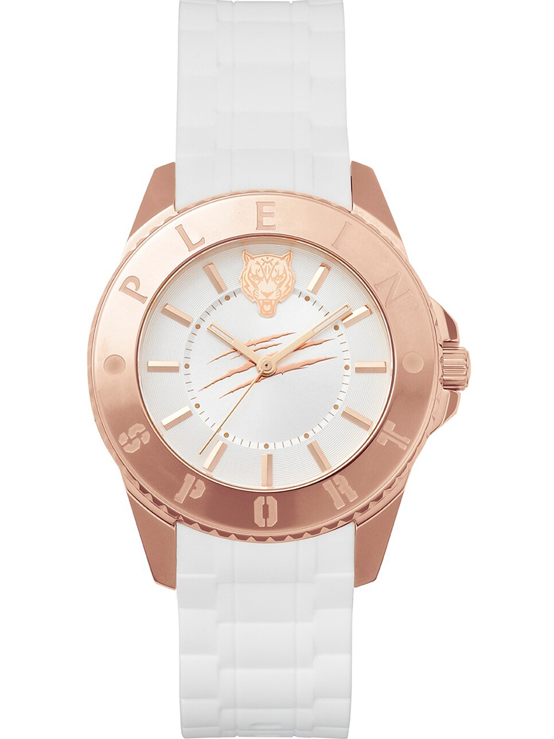 

PLEIN SPORT Women Patterned Dial & Silicon Straps Analogue Watch PSKBA0423, White