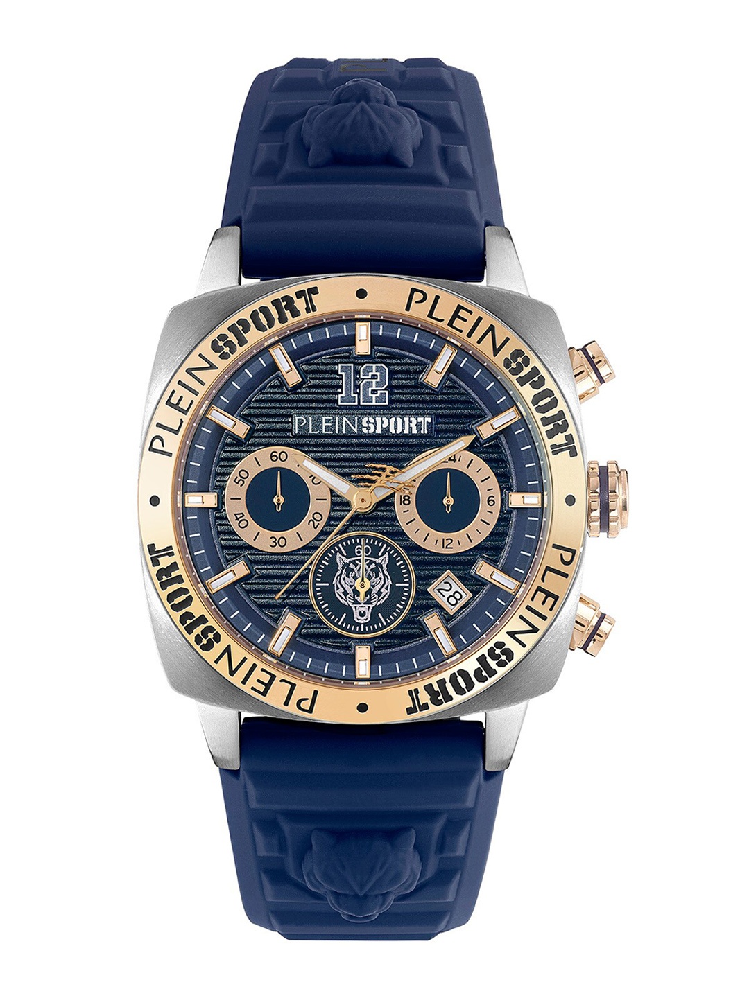 

PLEIN SPORT Wildcat Men Textured Stainless Steel Analogue Watch PSGBA0723, Blue