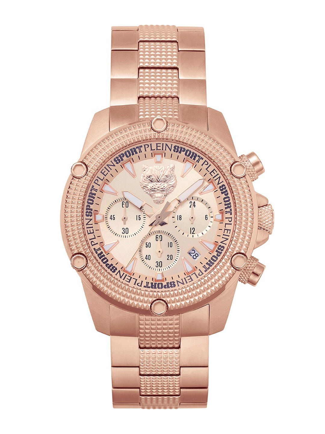 

PLEIN SPORT Unisex Stainless Steel Analogue Multi Function Watch PSDBA1123, Rose gold