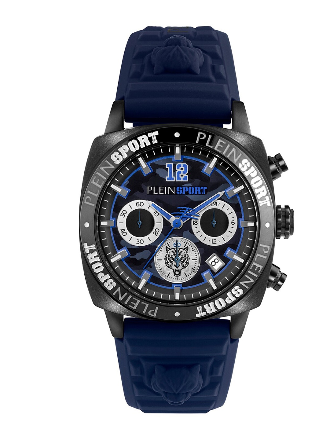 

PLEIN SPORT Men Textured Straps Analogue Multi Function Watch PSGBA0323, Blue