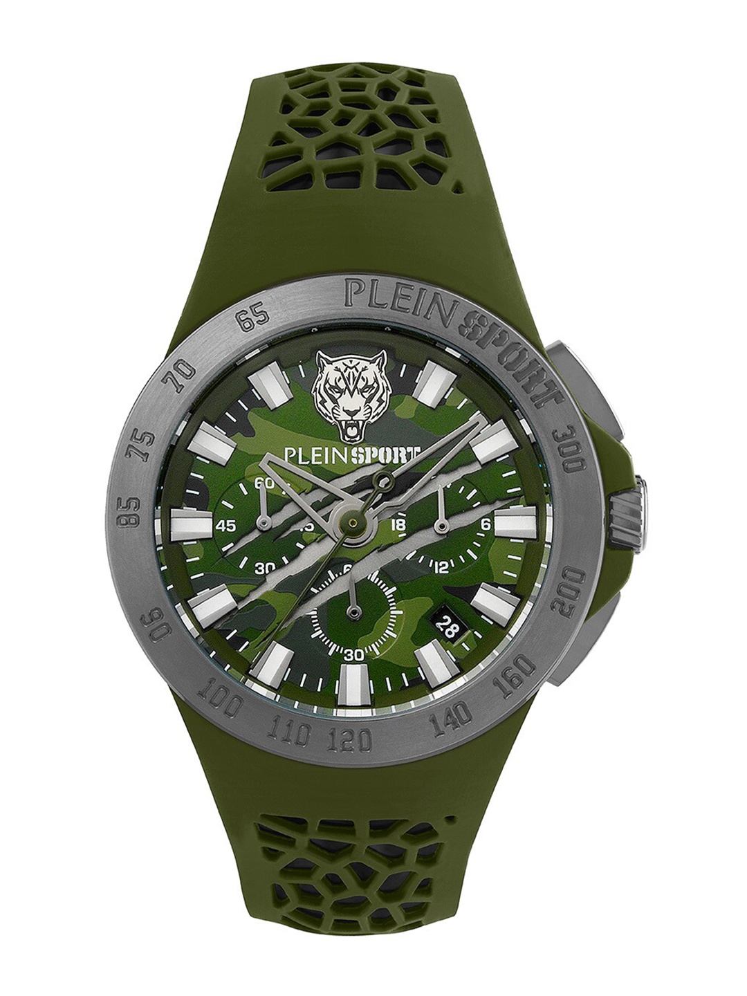 

PLEIN SPORT Men Textured Dial & Silicon Straps Analogue Watch PSABA0323, Green