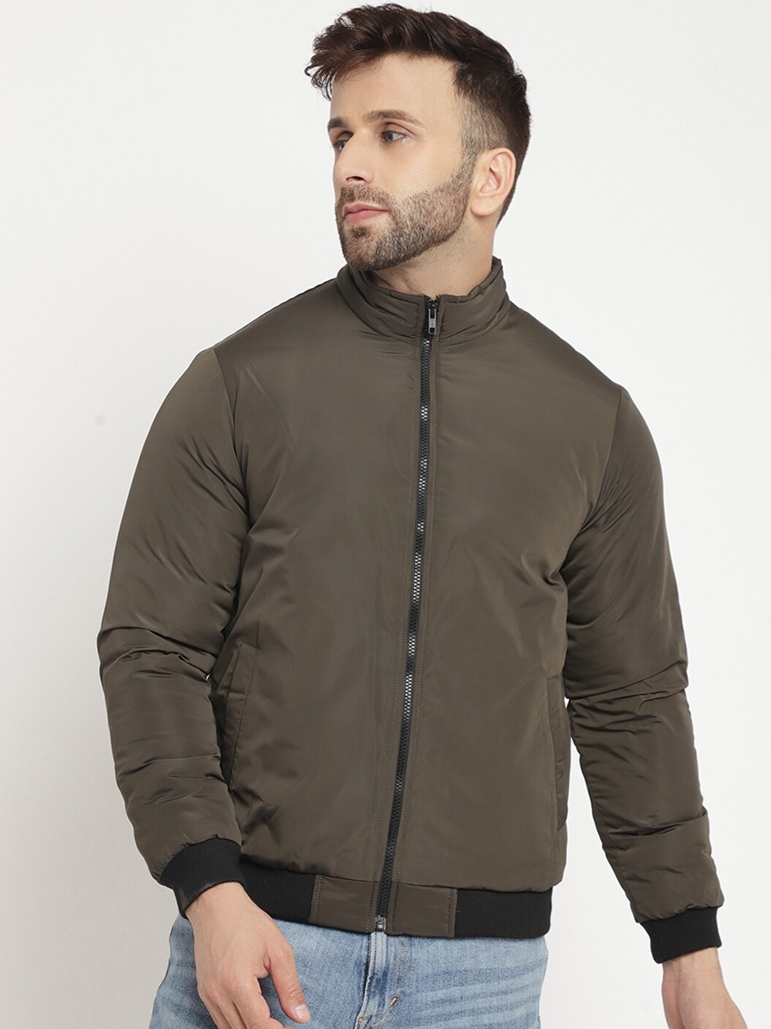 

BETTER THINK Lightweight Bomber Jacket, Olive