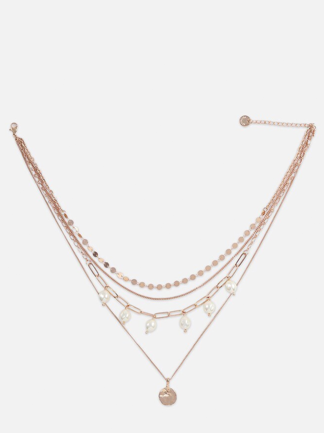 

FOREVER 21 Gold-Plated Layered Beaded Chain